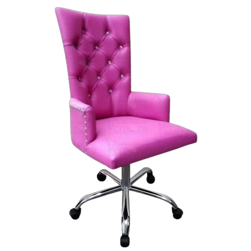 SILLA CAPITONEADA CROMADA